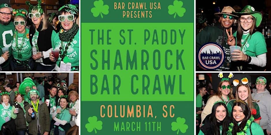 St Paddy Shamrock Bar Crawl Columbia