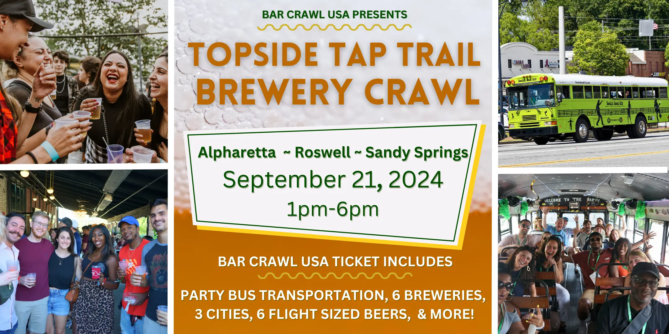 Topside Tap Trail Brewery Crawl: Alpharetta, Roswell, & Sandy Springs