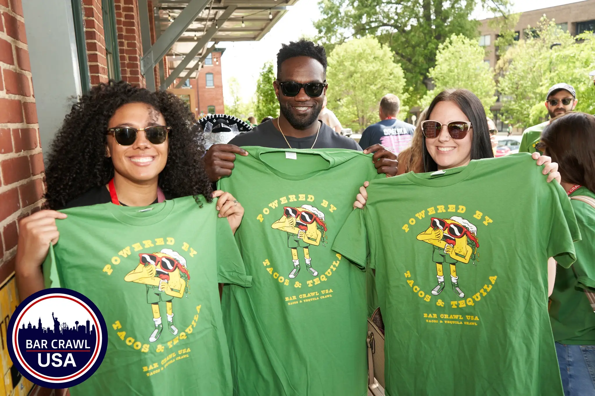 Birmingham Bar Crawl Taco Tequila Tshirt | Bar Crawl Usa