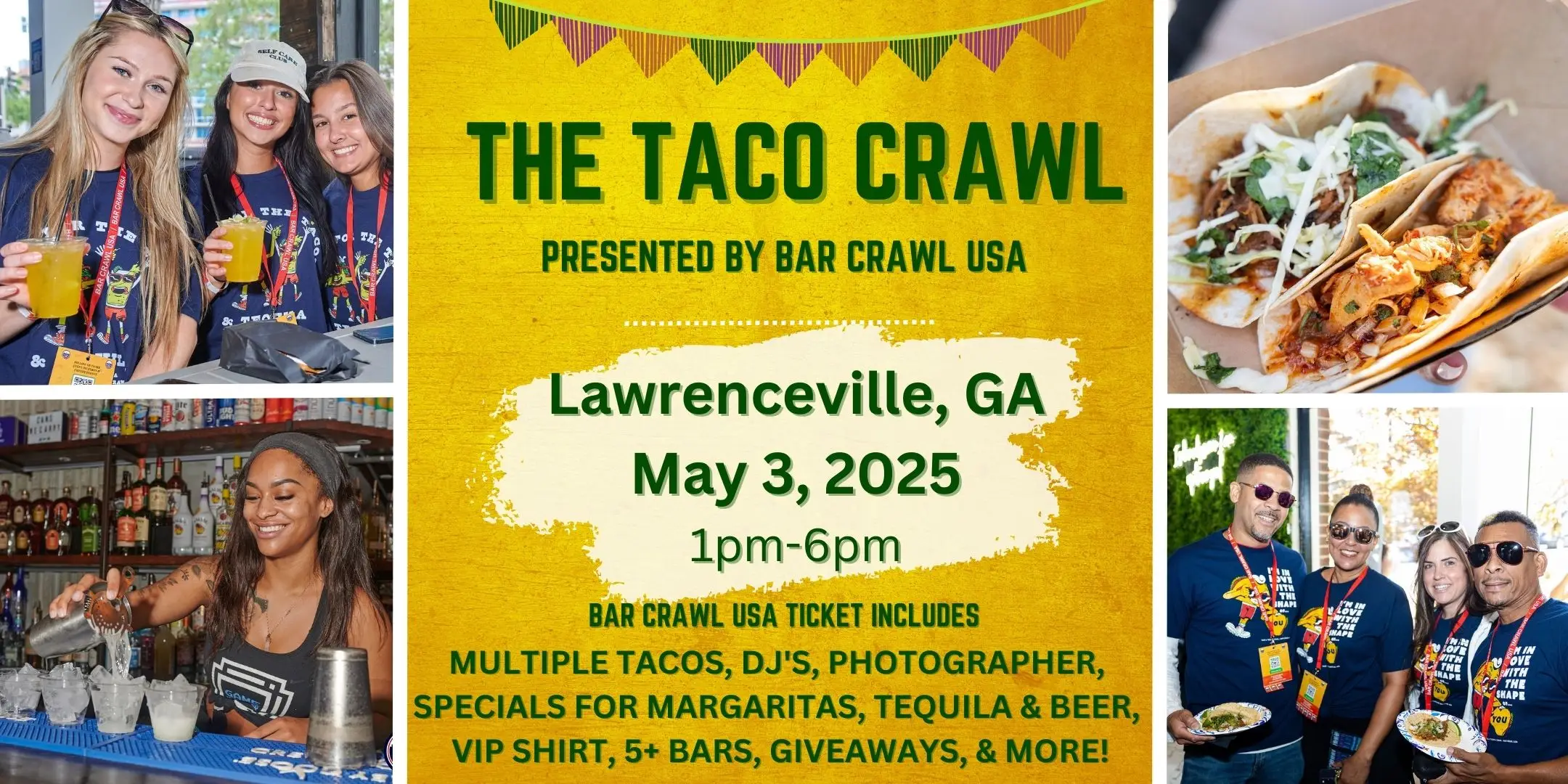 Lawrenceville’s Ultimate Taco Crawl May 3rd