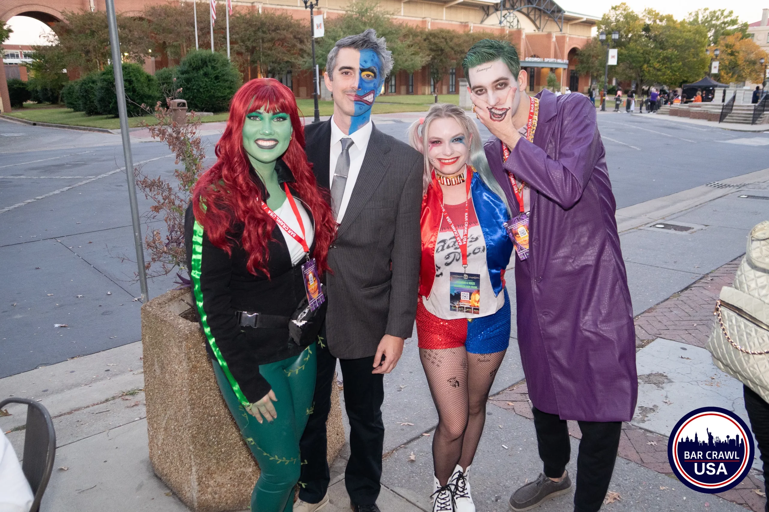 Macon Halloween Bar Crawl | Bar Crawl Usa Four Boos & Booze Halloween Bar Crawl crawlers dressed in costome for the Bar Crawl USA halloween bar crawl