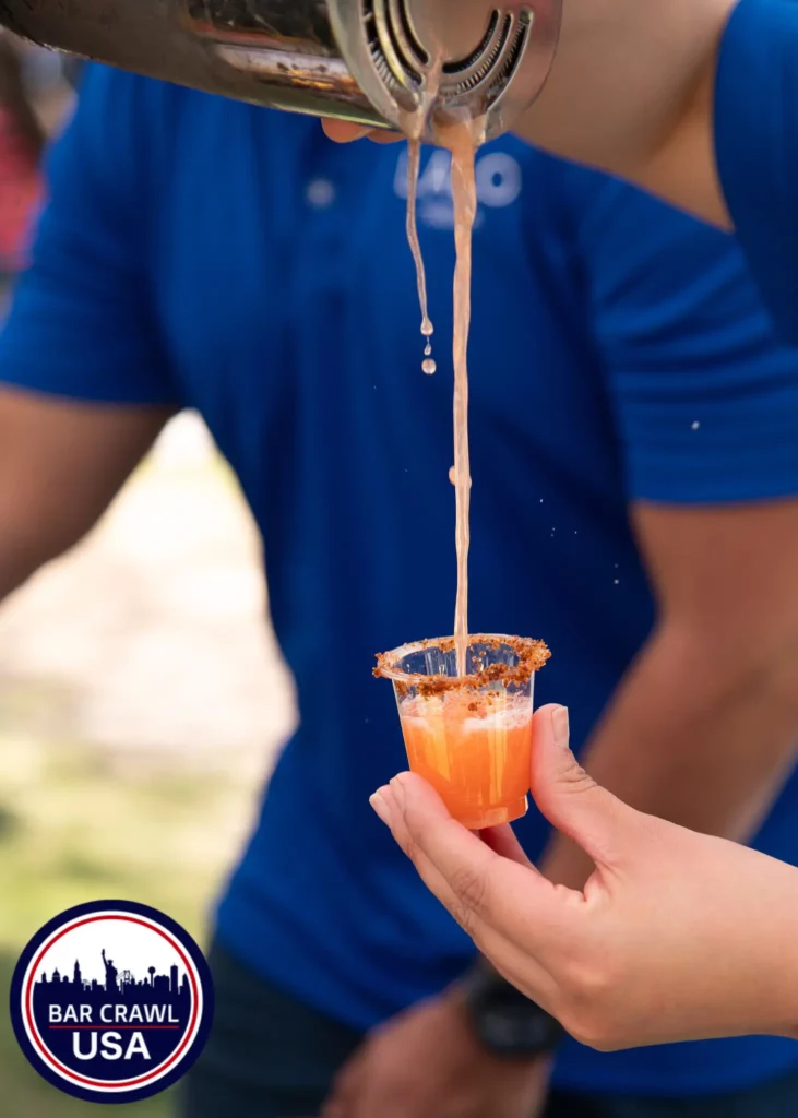 Roswell Bar Crawl Shot Vertical | Bar Crawl Usa vertical close-up of a shot being poured